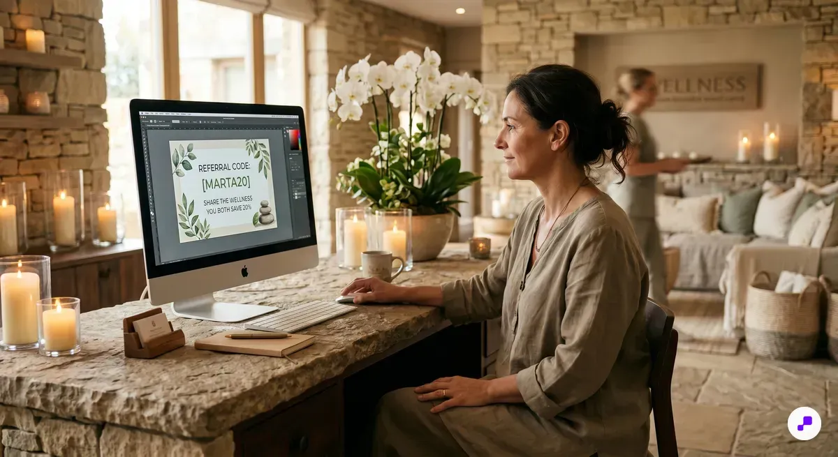 Editorial lifestyle image for how-to-set-up-referral-program-spas-salons-medspas