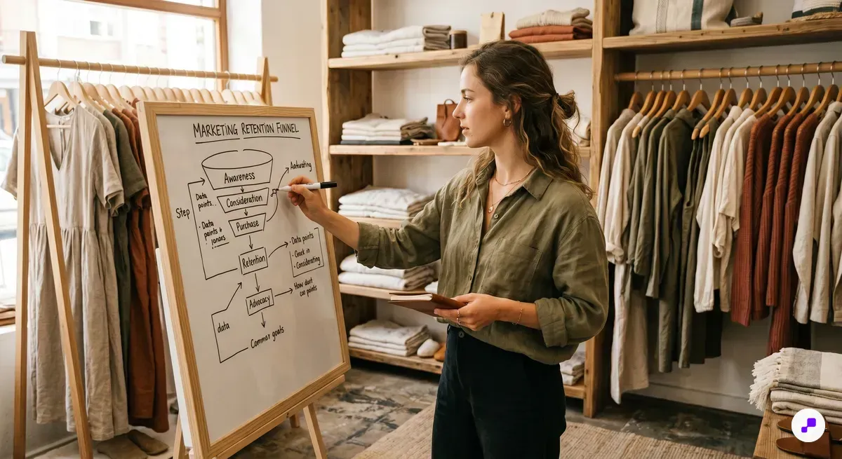 Editorial lifestyle image for retention-guide-fashion-apparel