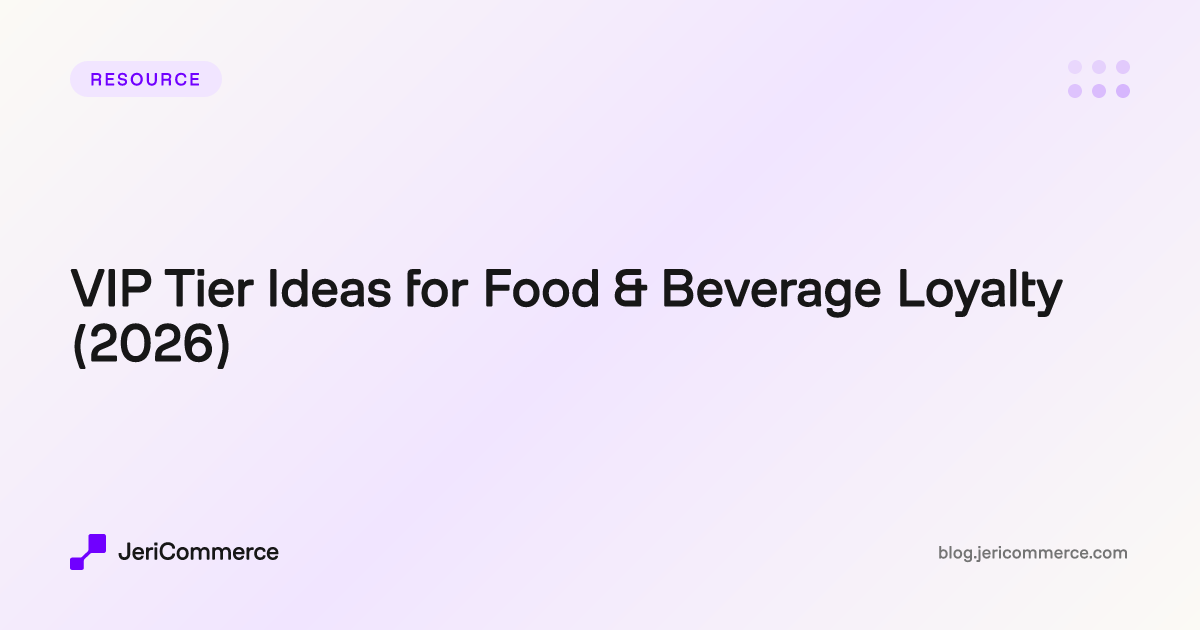 Vip Tier Ladder VIP Tier Ideas for Food & Beverage Loyalty (2026)